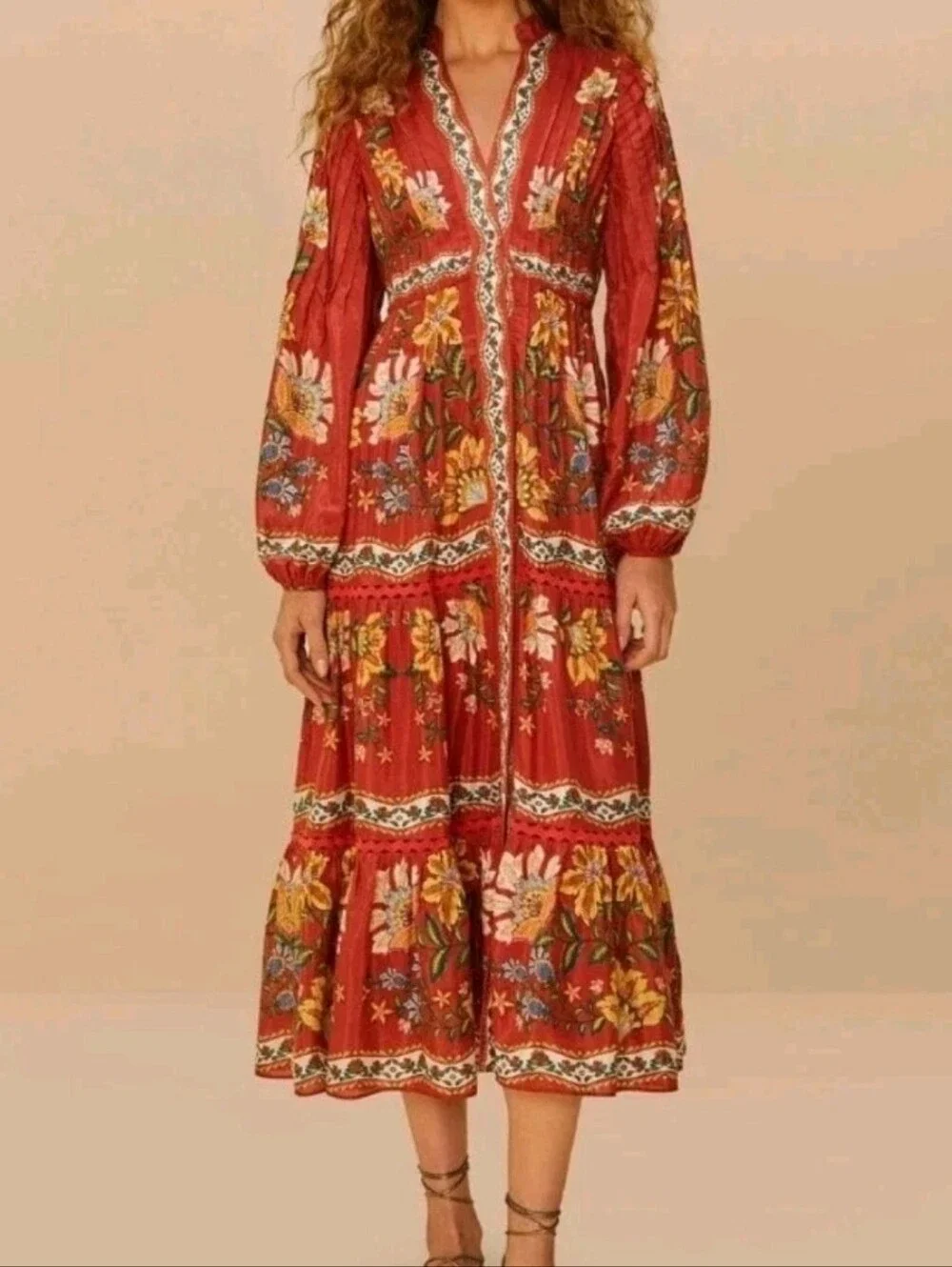 FARM Rio Red Maxidress - Picture 2 of 4